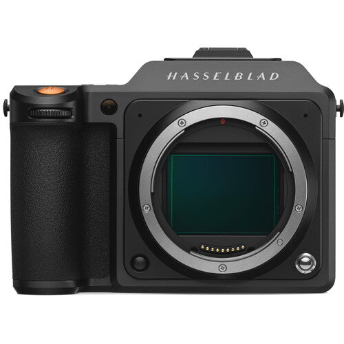 Hasselblad camera body on a white background