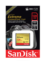 SanDisk 128GB Extreme CompactFlash Memory Card