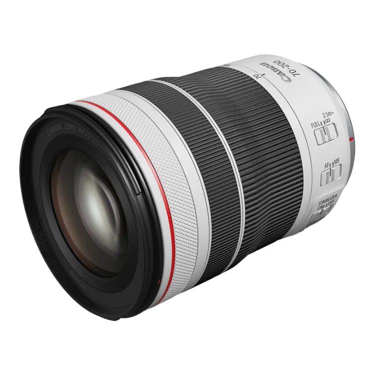 Canon camera lens on a white background