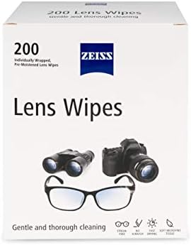 ZEISS Pre-Moistened Lens Cleaning Wipes, 250 Count