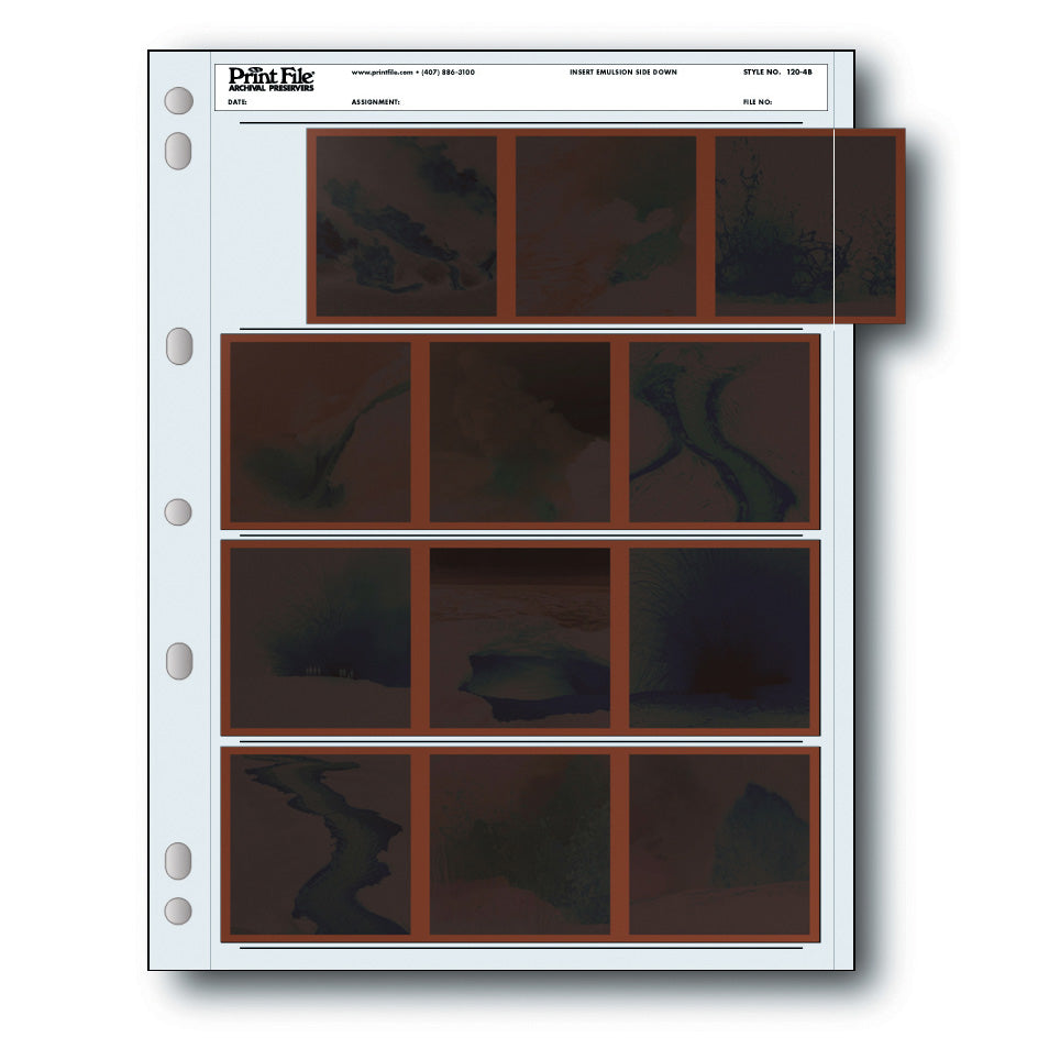 Print File 25 120-4B Archival 120 Negative Preservers