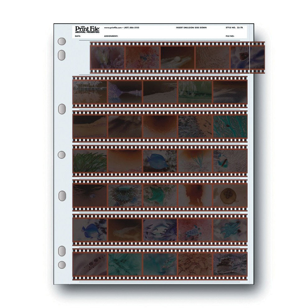 Print File 35-7B Archival 35mm Negative Preservers (25 Pack)