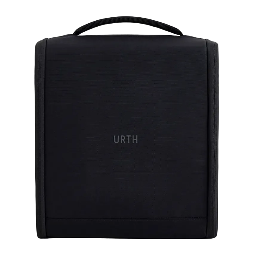 A black camera insert with the 'URTH' brand logo, designed to fit into a camera bag.