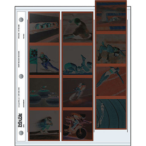 Print File Archival Storage Page for Negatives, 6x6cm - 100 Pack