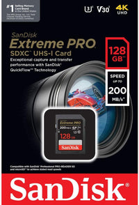 SanDisk 128GB Extreme PRO SDHC And SDXC UHS-I Memory Card
