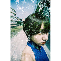 Person with water splashes around, outdoor setting
