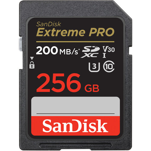 SanDisk Extreme PRO 256GB SDXC UHS-1 Card- 200 MB/s