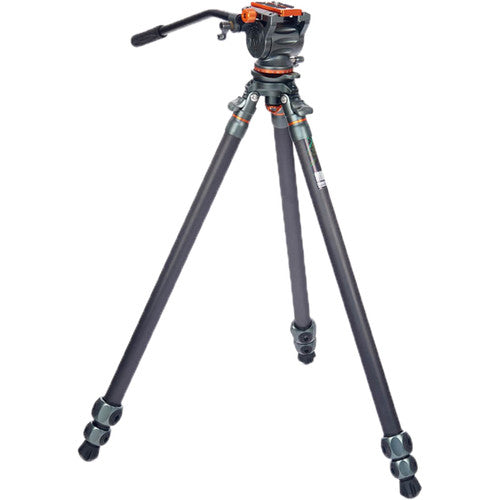 3 Legged Thing Mike Carbon Fiber Tripod & Airhead Cine with Arca-Swiss Style Plate