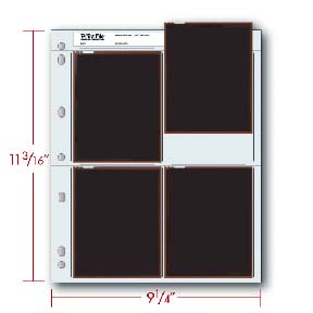 Print File 25 45-4B 4x5 Archival Negative Preservers