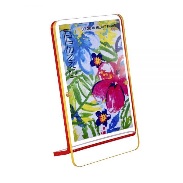 Colorful Acrylic Magnet Frame 4"x6" - 8 Colors