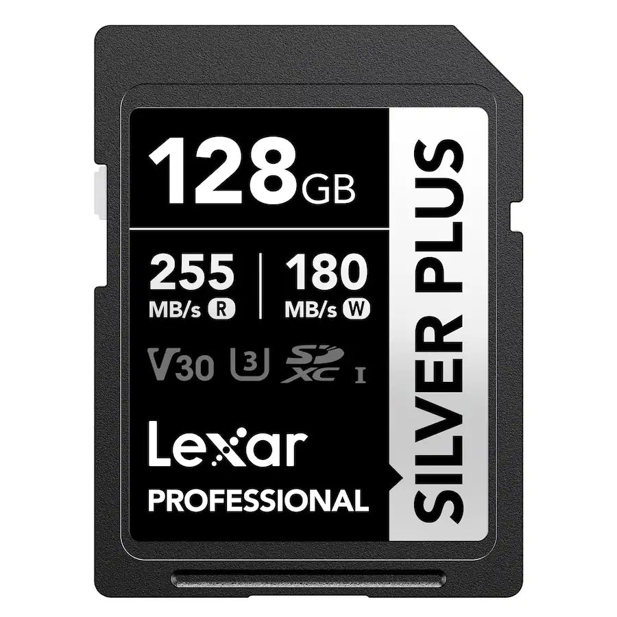 Lexar - Professional 128GB SILVER PLUS SDXC UHS-I Memory Card