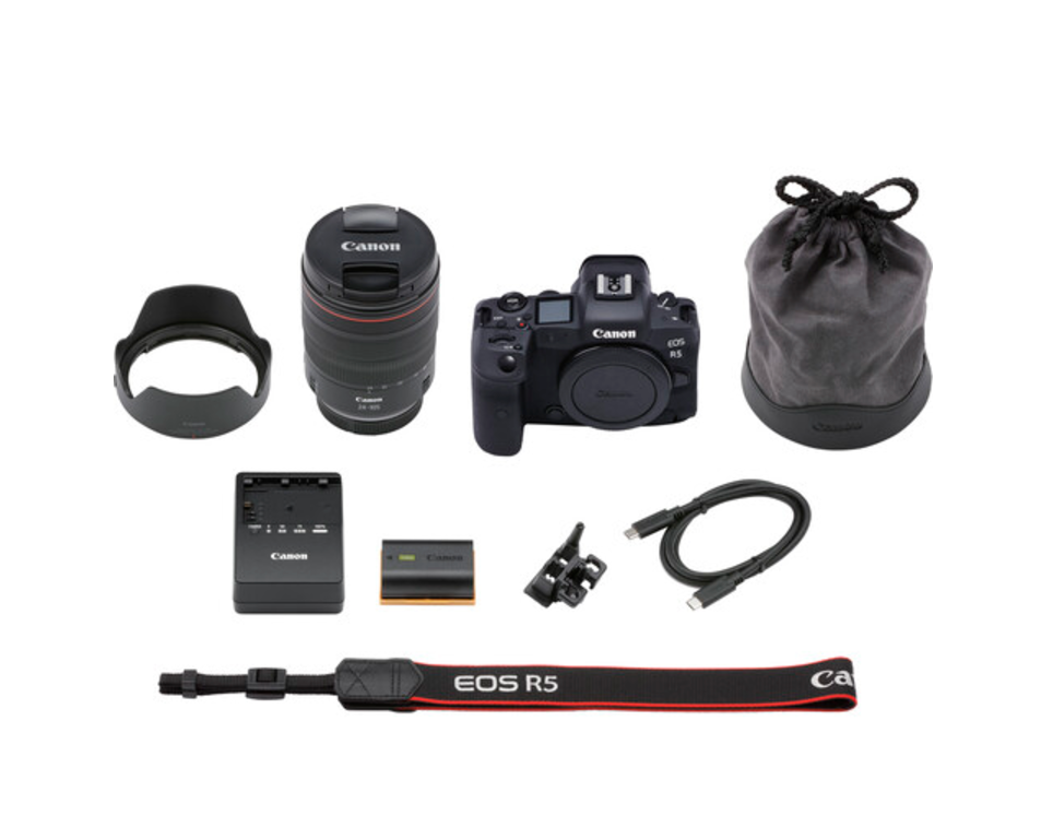 Canon EOS R5 Mirrorless Camera with 24-105mm f/4 Lens
