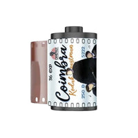 A roll of Coimbra Kodak EasyLay film with a pink backing strip and a white label featuring a penguin illustration, shown on a plain white background.