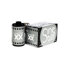CineStill XX film roll and its packaging box on a plain white background.