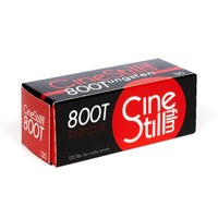CineStill 800T tungsten film box on a white background