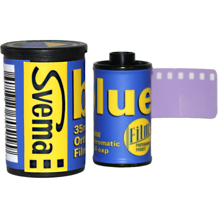 FPP Svema Blue 35mm iso 6 BW Film 24 exp