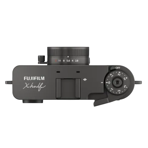 Fujifilm X-Half camera module on a white background