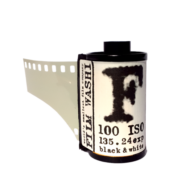 A roll of 35mm Film Washi F - 100 ISO black and white film.