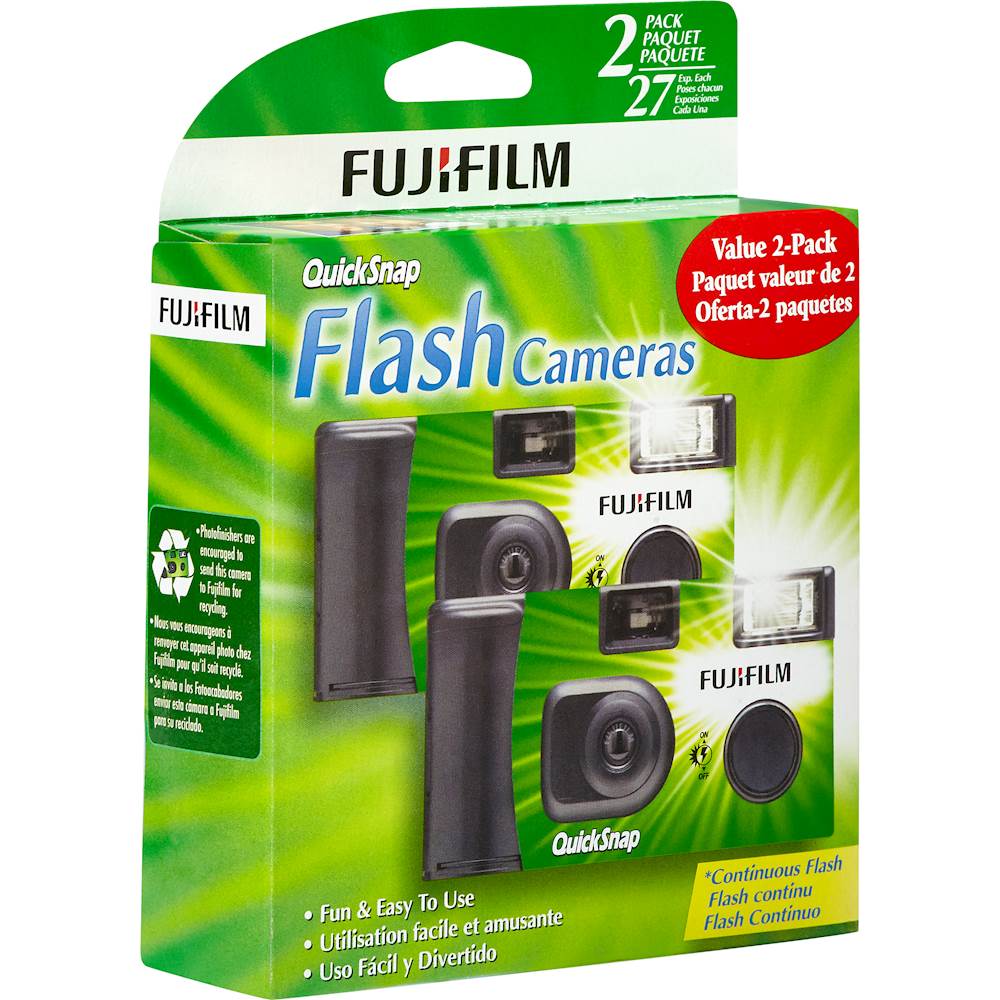 FUJIFILM Quicksnap 400 ISO 35mm X 27 exp - 2 PACK - DISPOSABLE CAMERA