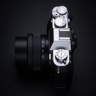 Camera on a black background