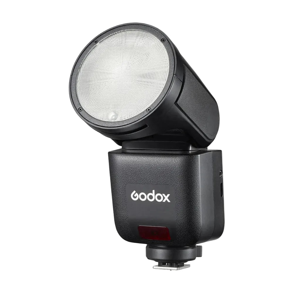 Godox studio flash light on a white background