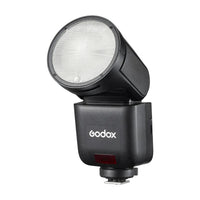 Godox studio flash light on a white background