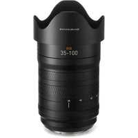 Hasselblad camera lens on a white background