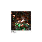 A square art print featuring a photograph of pink roses with green leaves growing against a rustic red-brown brick wall. The print is presented with a white border containing the text 'HARNESS PHOENIX ISO 300 COLOR PAIN' on the bottom left and 'Photo: © Michelle Parr' on the bottom right.
