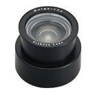 Holga 135 fish-eye lens on a white background