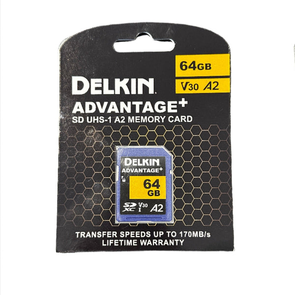 Delkin Advantage SD 64GB UHS-1 A2 Memory  Card