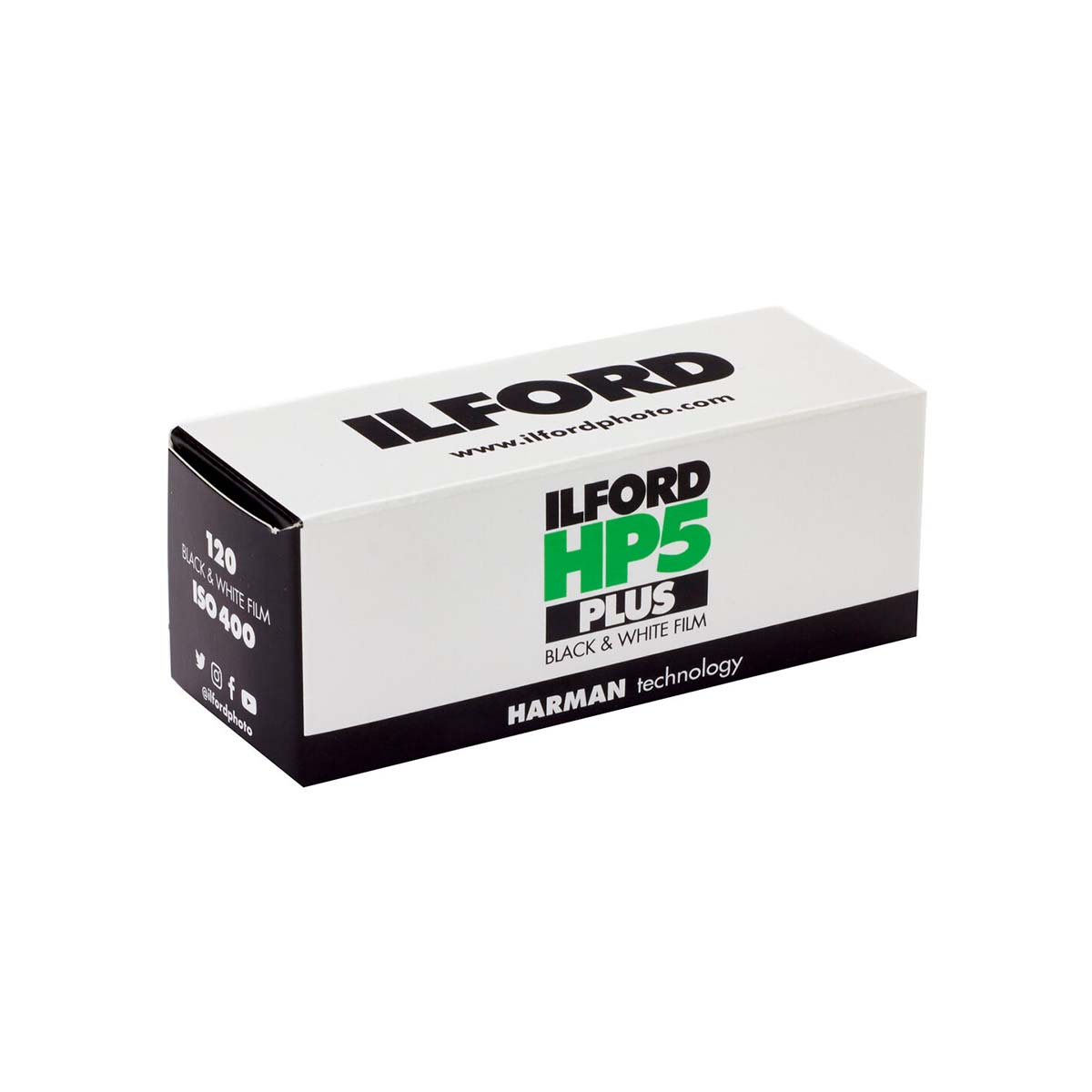Ilford HP5 Plus 400 ISO, B&W 120 Film, Single Roll
