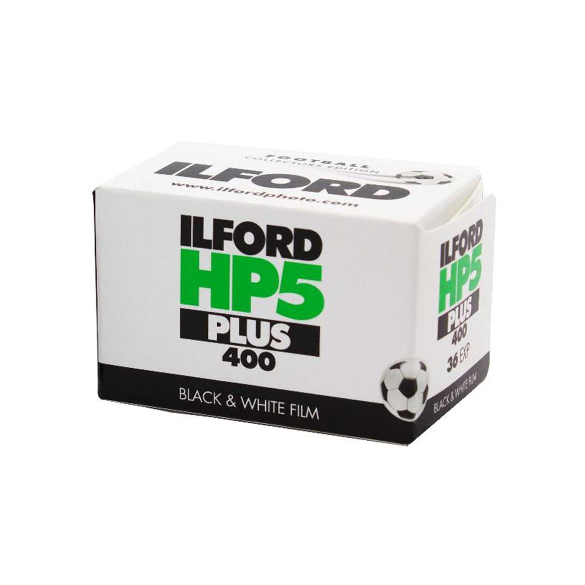 Ilford HP5 Plus 400 ISO, B&W 35mm Film, 36 exp (Football Limited Edition)
