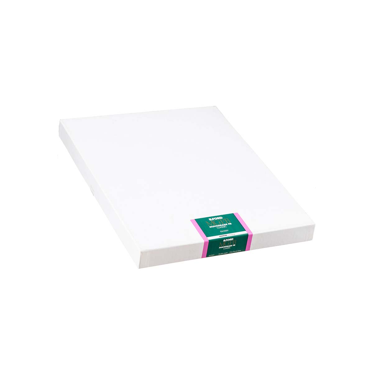 A stack of white A4 paper sheets bound with a green and pink paperclip, shown on a plain white background.