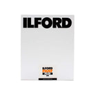 A pack of Ilford Panf Plus 50 black and white film negatives, shown in its white cardboard packaging with the large black ILFORD logo at the top and a small label at the bottom.