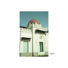 White building with a red dome and pinkish, candy-toned color shifts captured on KONO! Candy 200 35mm film.