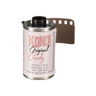 KONO! Candy 200 ISO 35mm color negative film roll with white label and pink branding text on a silver metal canister.