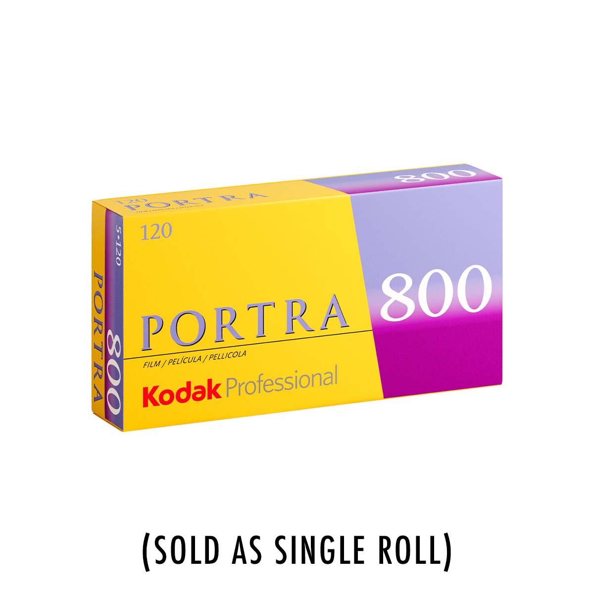 Kodak Portra 800, Color 120 Film, (Single Roll)