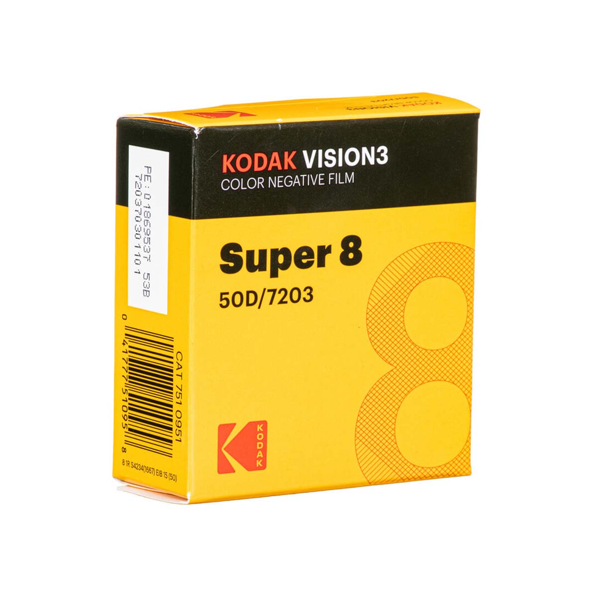 Kodak Vision3 50D ISO, Color Super 8 Film, (50 ft. Roll)