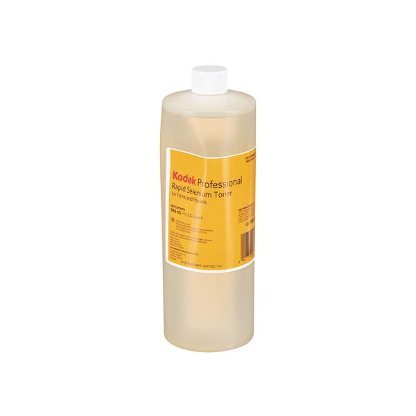 32 oz bottle of Kodak Professional Rapid Selenium Toner with a yellow label and white cap on a white background.
