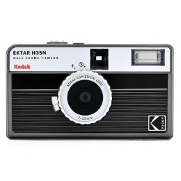Black camera on white background