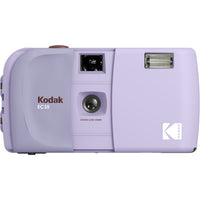 Kodak EC35 disposable camera body in light purple/lavender plastic, showing the front lens area, brand text, and Kodak logo on a plain white background.