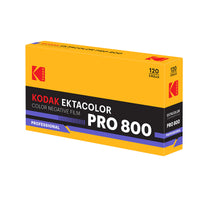 Kodak Ektacolor Pro 800 film packaging on a white background
