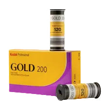 Gold 200 film canisters with packaging