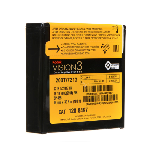 Kodak VISION3 200T 16mm Color Negative Film (100 ft. #7213)