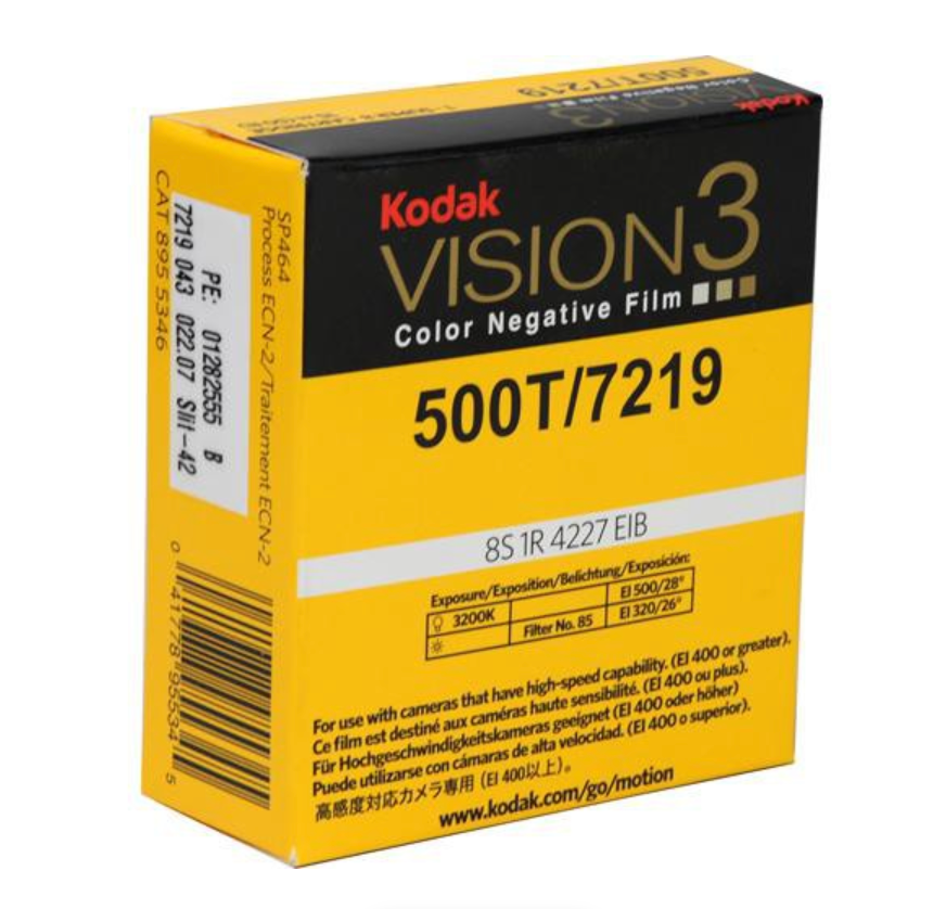 Kodak VISION3 500T Color Negative Film #7219 (Super 8, 50' Roll)