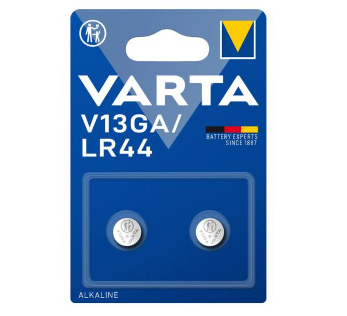 Varta V13GA/LR44 Alkaline Battery 2 PACK