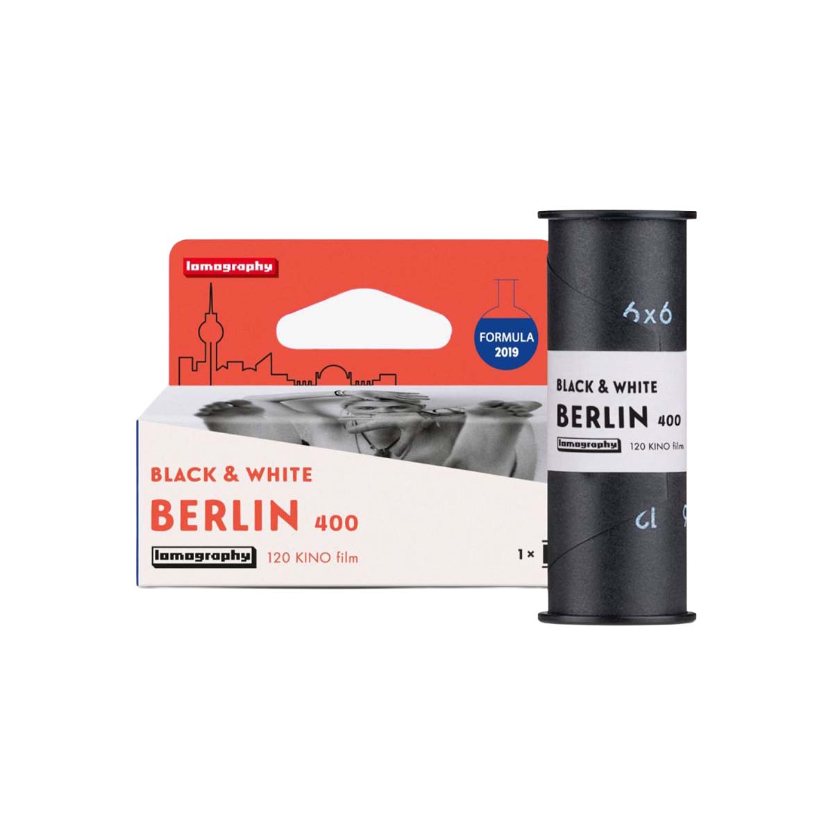 Lomography Berlin Kino 400 ISO, B&W 120 Film, Single Roll