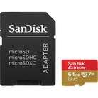 SanDisk Extreme 64gb MicroSD Card (speeds up to 160MB/s and 60MB/s) with Adapter