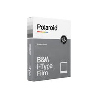 Polaroid B&W i-Type instant film box containing 8 monochrome exposures in a classic white frame design.