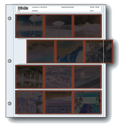 Print File Archival Storage Page for Negatives, 6x7cm - 100 Pack